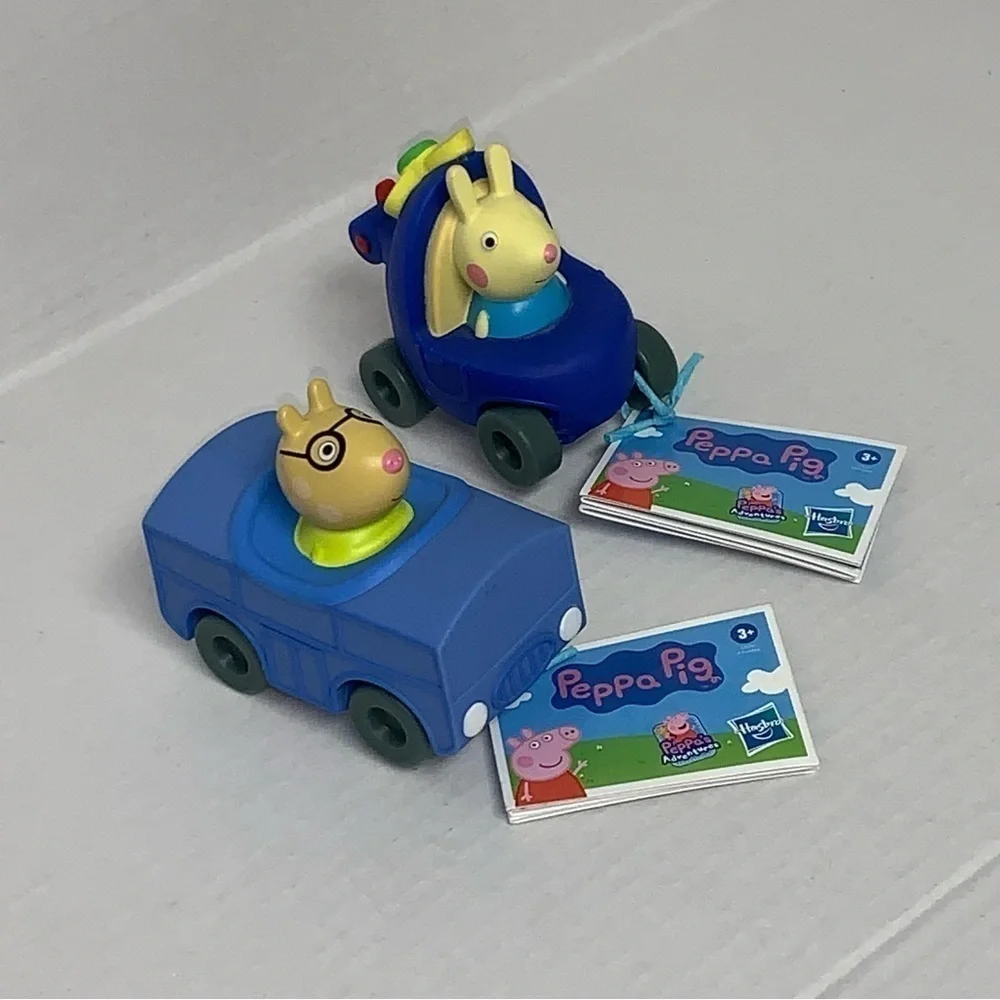 Peppa Pig Adventures Little Buggy 2 Vehicles Pedro Pony Rebecca Rabbit NEW NWT